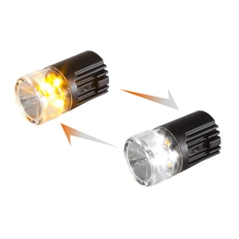 Unicorn Lighting UC01 Hideaway Warning Emergency 360 Degrees Strobe Light Surface Mount [Daul Color] [IP68] for Police and Tow Truck Construction Vehicle Amber White