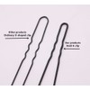 U Shaped Bun Wedding Bridal Black Hair Pins (Black-120Pcs)