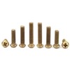 CONPHERON Brass Cross Round Head Screws Brass Screws Machine Screws