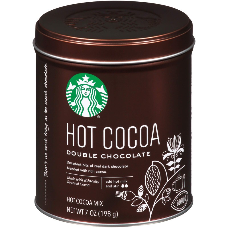 Starbucks Hot Cocoa Mix Tin, Double Chocolate Hot Cocoa Mix,