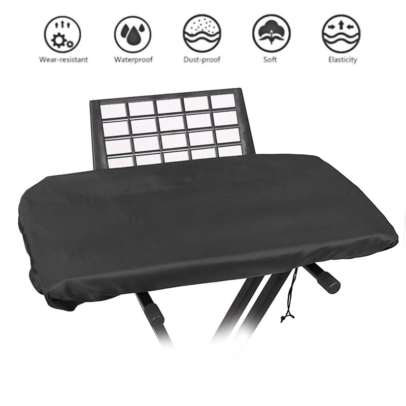 Digital Piano Keyboard Dust Cover Waterproof Dustproof Musical Instrument AccessoriesBlack