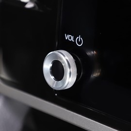 Aunginsy Aluminum Centre Console Sound Volume Knob Trim Cover Compatible with Toyota Tundra/Sequoia 2022-2023 Car Volume Knob Protection Ring Multimedia Sound Volume Tune Knob Decor Cover Accessories