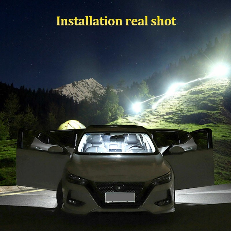 BMTxms 11x White Interior LED Light Bulbs Package Kit for