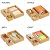 mDesign Kitchen Storage Box - Bamboo Drawer Box in Various