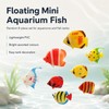 UMEGMBX 8 Pcs Plastic Fake Fish, Colourful Assorted Artificial Tropical