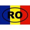 CafePress Romania Flag Sticker Oval Car Bumper Sticker