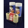 EPOSGEAR Two Step Tier Clear or Coloured Acrylic Plastic Retail