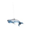 Gallerie II Glass Whale Ornament Blue