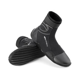 Osprey Adult Wetsuit Boots | 3mm Neoprene Boot for Watersports with Velcro Adjuster, Reinforced, Toe and Heel, Multiple Sizes, Black