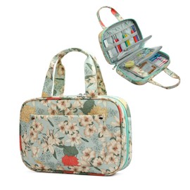 Knitting Bag, Yarn Storage Organiser, Tote Bag, Yarn Storage Bag, Knitting Bag, Portable Yarn Storage Bag, Tote Bag, Large Capacity Crochet Organiser, Crochet Kit,, Green, Bag