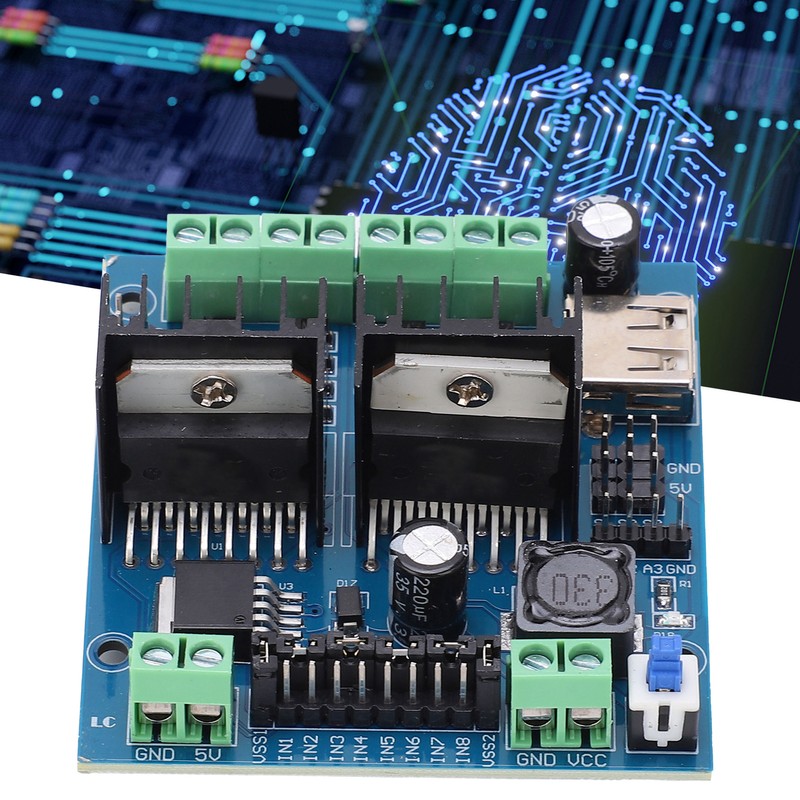 L298N Driver Module 4‑Channel Smart Auto Motor Driving Board Electronic