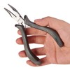 Sunnyclue 5 Inch 45 Degree Curved Pointed Nose Pliers Curved