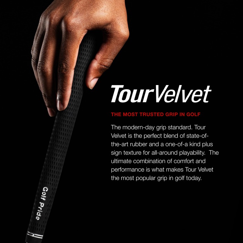 Golf Pride Tour Velvet Golf Grip - Durable Rubber Grip