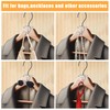 SLMT Space Saving Hanger Hooks 30 Pack, Clear Clothes Hanger