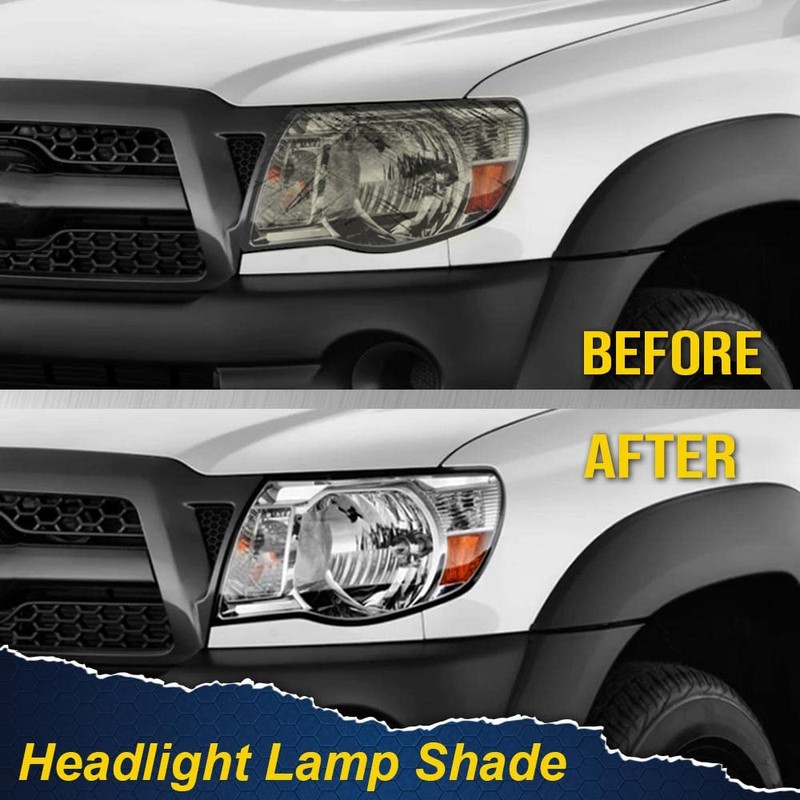 CHEDA Headlight Lens Cover Compatible with 05-11 Toyota Tacoma Base