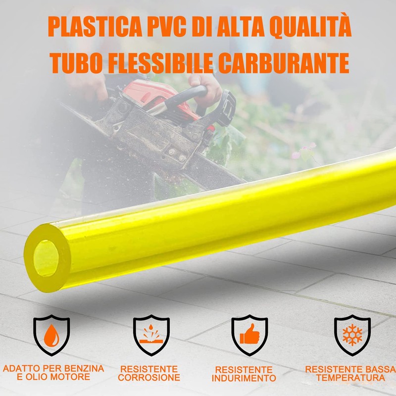 Pack of 4 1.5 m Petrol Hose 3 x 6