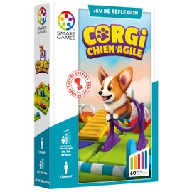 Smart Games - Corgi - Chien Agile - Remue-Méninges - Jeu de Stratégie Multi-Niveaux et Développement de Compétences - Jeu de Logique et de Réflexion - 7 ans + - 1 joueur - français - SG 451 FR