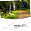 Totority 2Pcs Iron Shepherd Hooks for Outdoor Use Durable Resistant