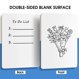 MaxGear Small White Board 2 Pack Dry Erase Boards, 9''x 12'' Mini White Board Double Sided Portable White Boards for Students Teachers School Supplies Lapboards Including 2 Markers and 2 Erasers