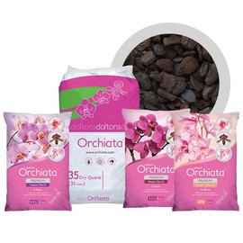 Generic Orchiata Orchid Bark | Orchid Bark for Plants 100% Pure New Zealand Pinus Radiata | Organic Potting Orchid Bark for Aeration and Longevity, 35L Bag (Power 3/8” to 1/2""), brown