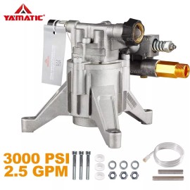 YAMATIC Pressure Washer Pump 7/8" Shaft Vertical Replaced Pump 3000 PSI 2.5 GPM
