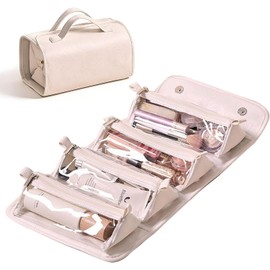 Lumbor37 Bolsa de Maquillaje Grande, Bolsa de Tocador Neceser Portátil, Se Puede Desmontar para Uso Individual