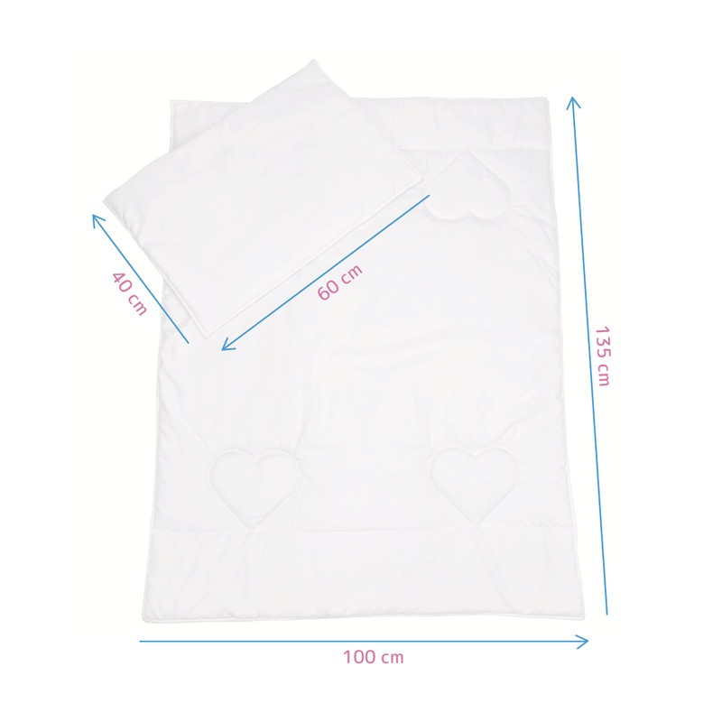 Anti Allergy Duvet and Pillow Set 135x100 cm for Baby