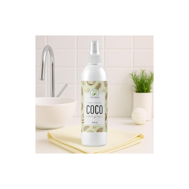 Tónico Facial Hidratante De Coco 500 Ml Productos Mart Mexico