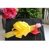 creative balloons Pull Bows Yellow Decorative Ribbon Bows for Gift