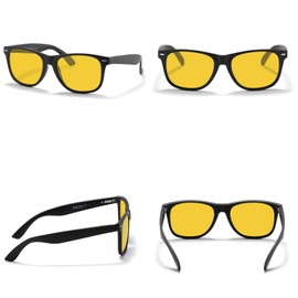 PRIVEL XXL Size Extra Large Polarized Sunglasses155MM for Big Wide Heads Men TR90 Ultralight Durable Night Driving Glasses (PMX007P-12)