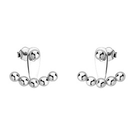 SOFIA MILANI - Women's Earrings 925 Silver - Ball Stud Earrings, Sterling Silver, No Gemstone