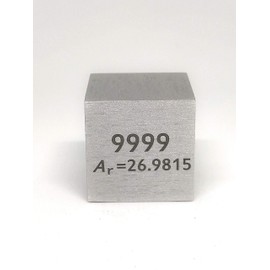 Elemental Specimen Aluminum (25mm Cube, Engraved A, Normal Surface)