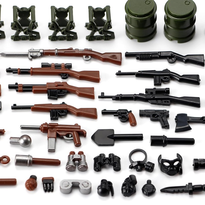 Feleph WW2 Weapons Set US Military Toy Kit for Soldier