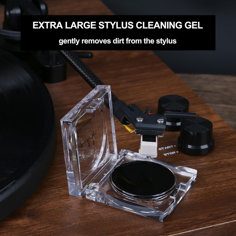 SpinArt Vinyl Record Cleaner Vinyl Record Cleaning Kit 8-in-1,Includes Soft