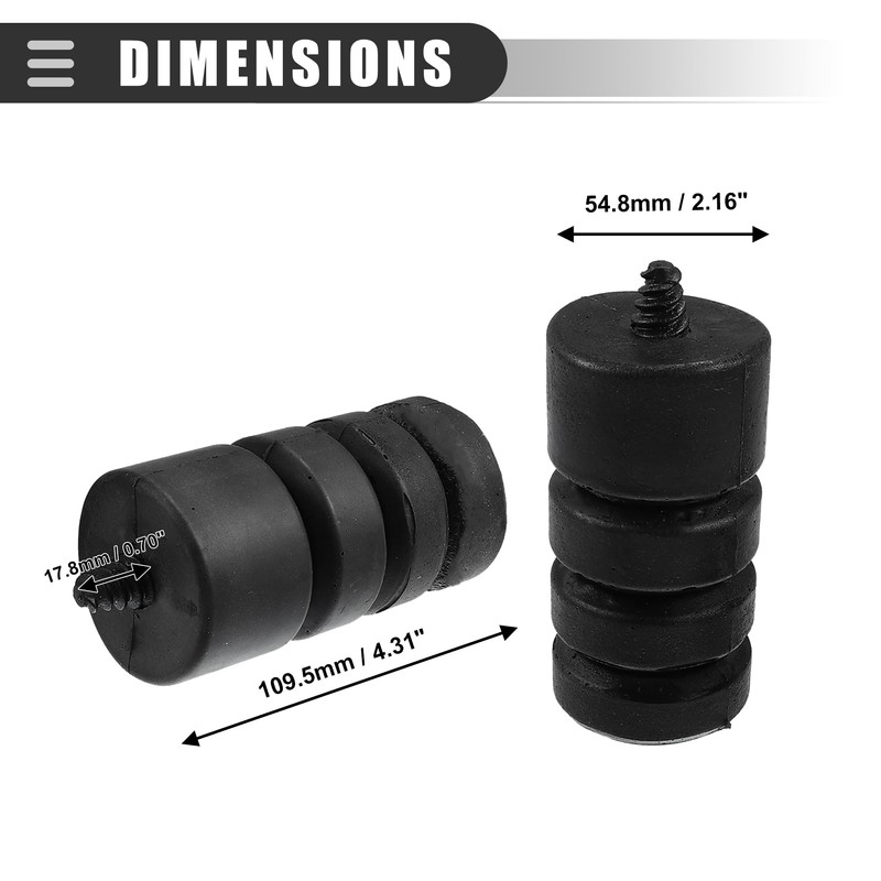 Motoforti Tailgate Spare Tire Bumper Stop, for Jeep Wrangler JL