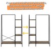 Finnhomy Rustic Clothes Rack, Clothing Rack for Hanging Clothes Heavy