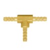 Joywayus Brass 1/8" Hose Barb, Tee 3 Way Union Pipe