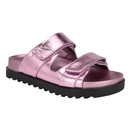 Guess Women's FABULA Flat Sandal, Medium Pink 660, 8