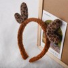 Plush Christmas Deer Antlers Headband Christmas Head Hair Accessories for