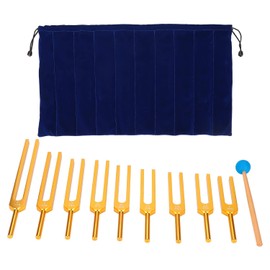 Tuning Forks Chakra Set, Acero Inoxidable Tuning Fork 174Hz285Hz396Hz417Hz528Hz639Hz741Hz852Hz963Hz, 9 Chakras  1 Soul Purpose Tuning Forks Striker Y 