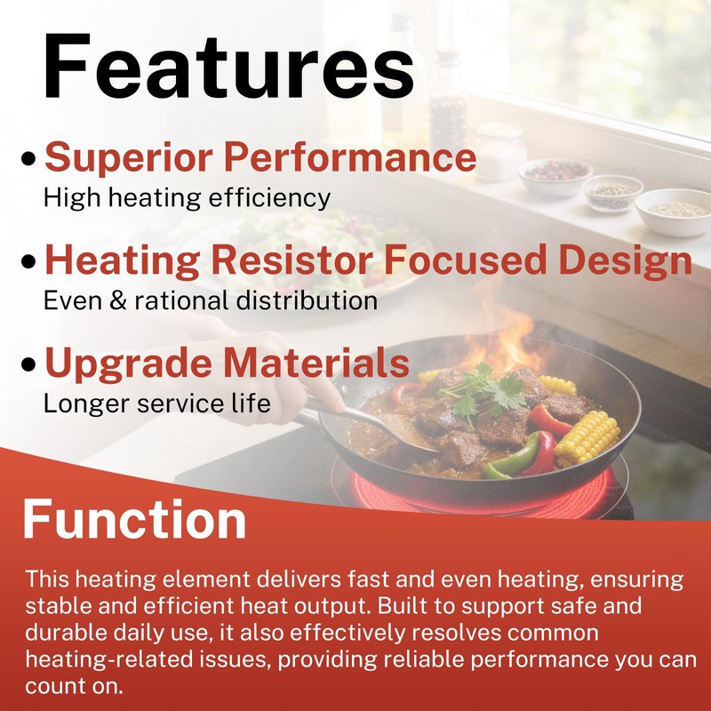 FrigeSwift WB30T10130 12in Dual Radiant Element for GE Electric Stove