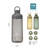 CB Japan SANTECO Water Bottle, Gray, 24.4 fl oz (710
