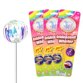 Rainbow Twirler, Pack of 3 Magic Rainbow Spinner Twirler Stick, Colourful Swirl Magic Party Bubble Wand Cool Dance Prop for Magical Moments, Children's Toy for Party, Leisure, Indoor, Outdoor