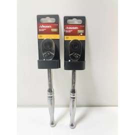Husky (Lot Of 2) Husky 107 385 3/8" Drive Full Polish Quick Release Ratchet