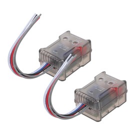 SHINEOFI 2pcs Car Stereo Radio Converter Adapter Subwoofer Amplifier Car Audio Converter