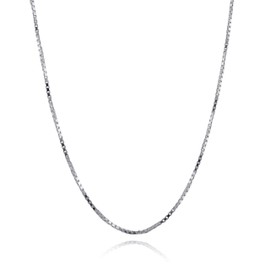 FashionJunkie4Life Extra Long Sterling Silver 1.2mm BOX Chain Link Necklace - 26", 32", 34", or 38" (32)