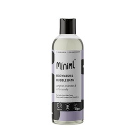 Miniml Miniml Natural English Lavender & Chamomile Body Wash & Bubble Bath - For all skin types - Hypoallergenic Dermatologically Tested - Sulphate & Paraben Free, Vegan & Cruelty Free - 500ml Bottle