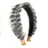 TOECWEGR Braided Headband WithTooth Wide Braid Messy Hair Hoop WomenFashion