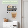 VIS'V Key Holder Wall Mount, Wooden Mail and Key Organizer