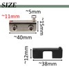 AERZETIX - C41059-2 pairs of hinged hinges for glass doors